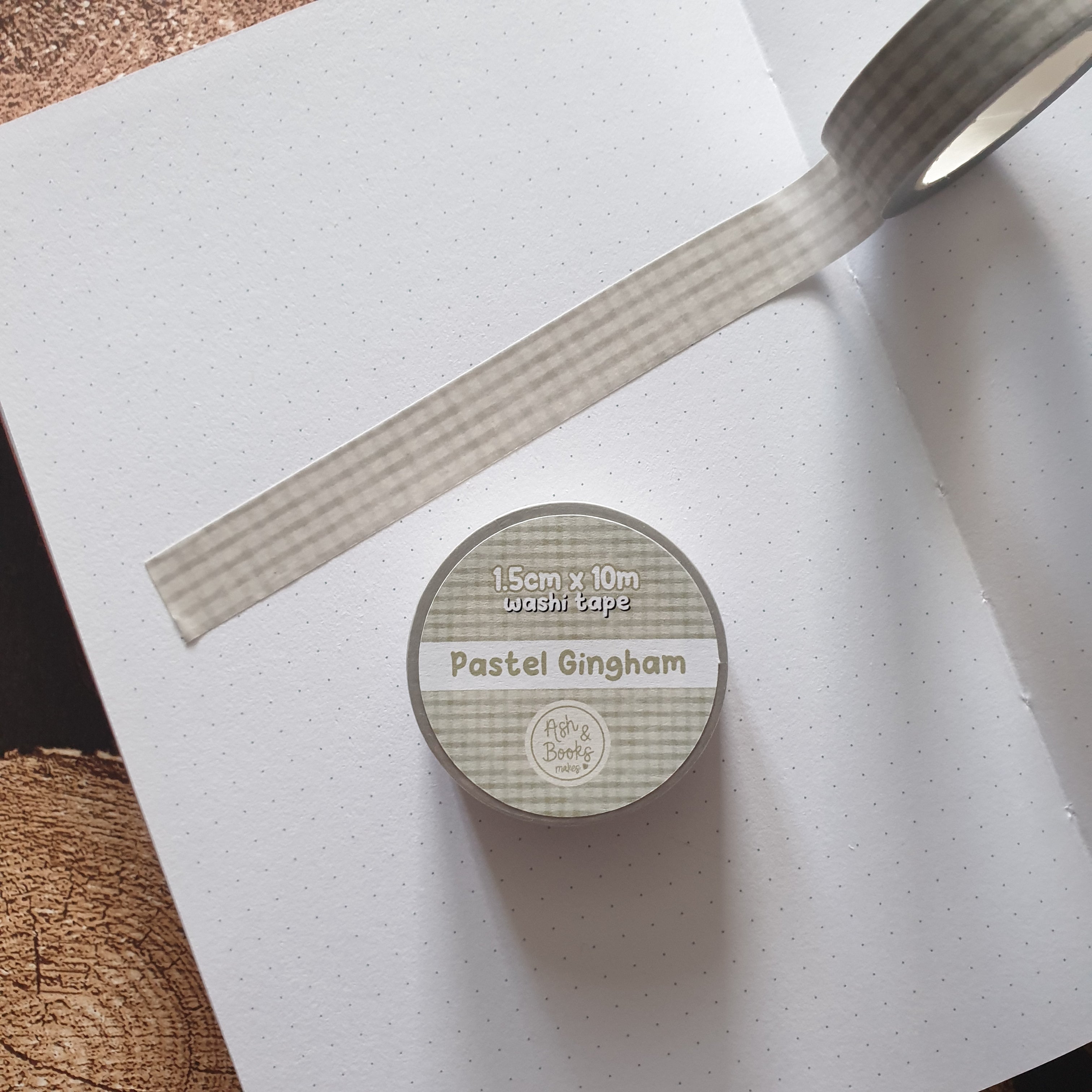 Pastel Gingham 1.5cm x 10m Washi Tape