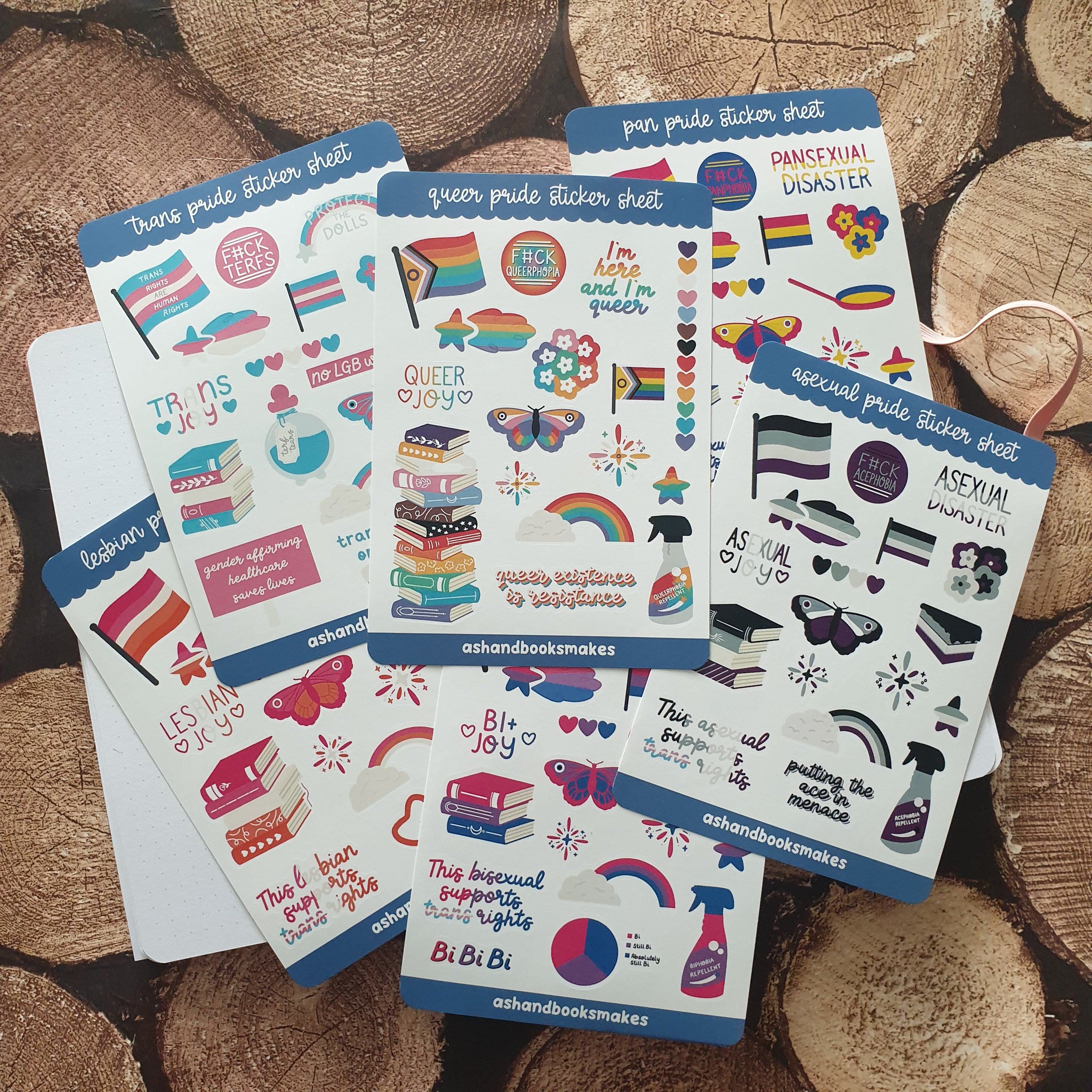 Queer Pride Sticker Sheets