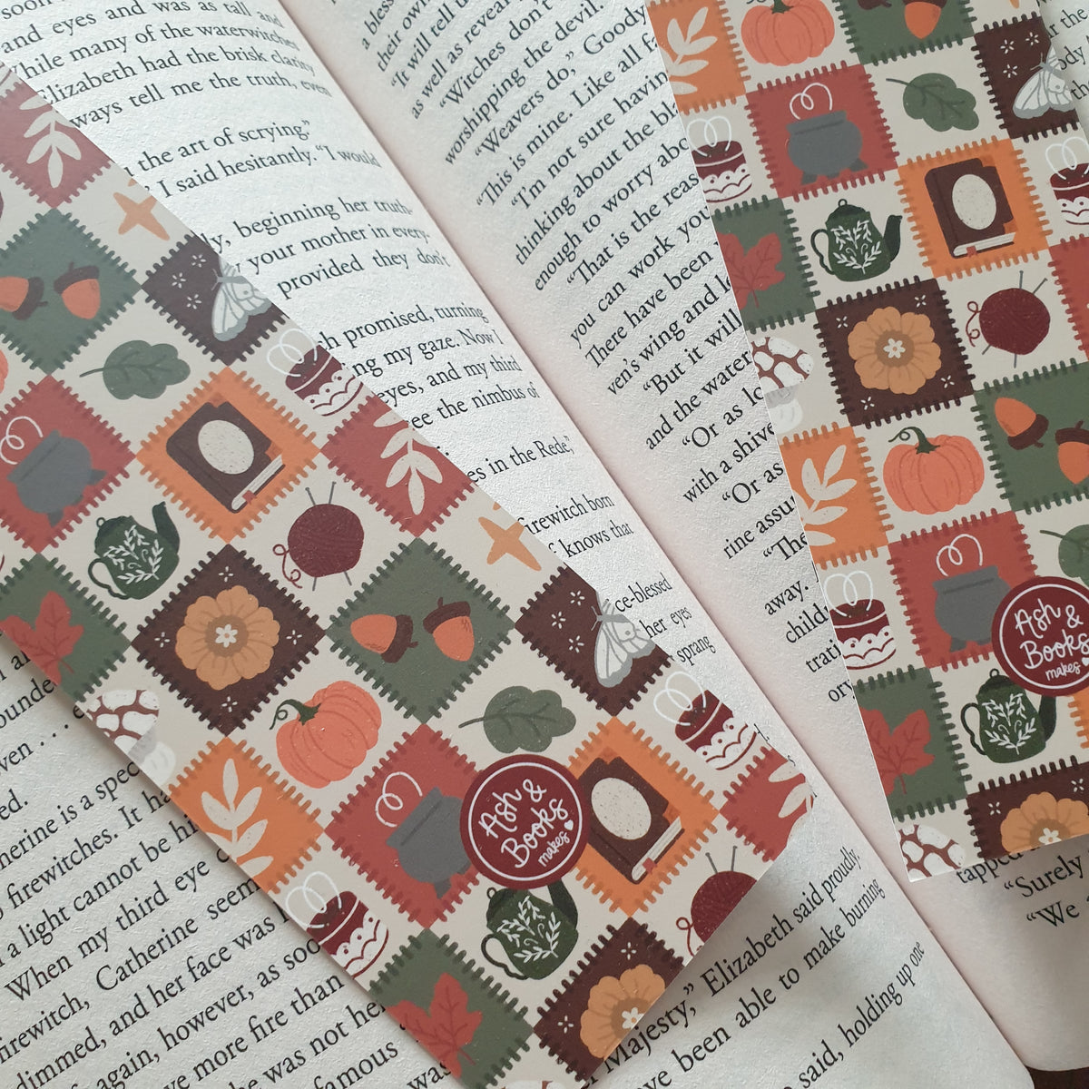 Autumnal Quilt Bookmark