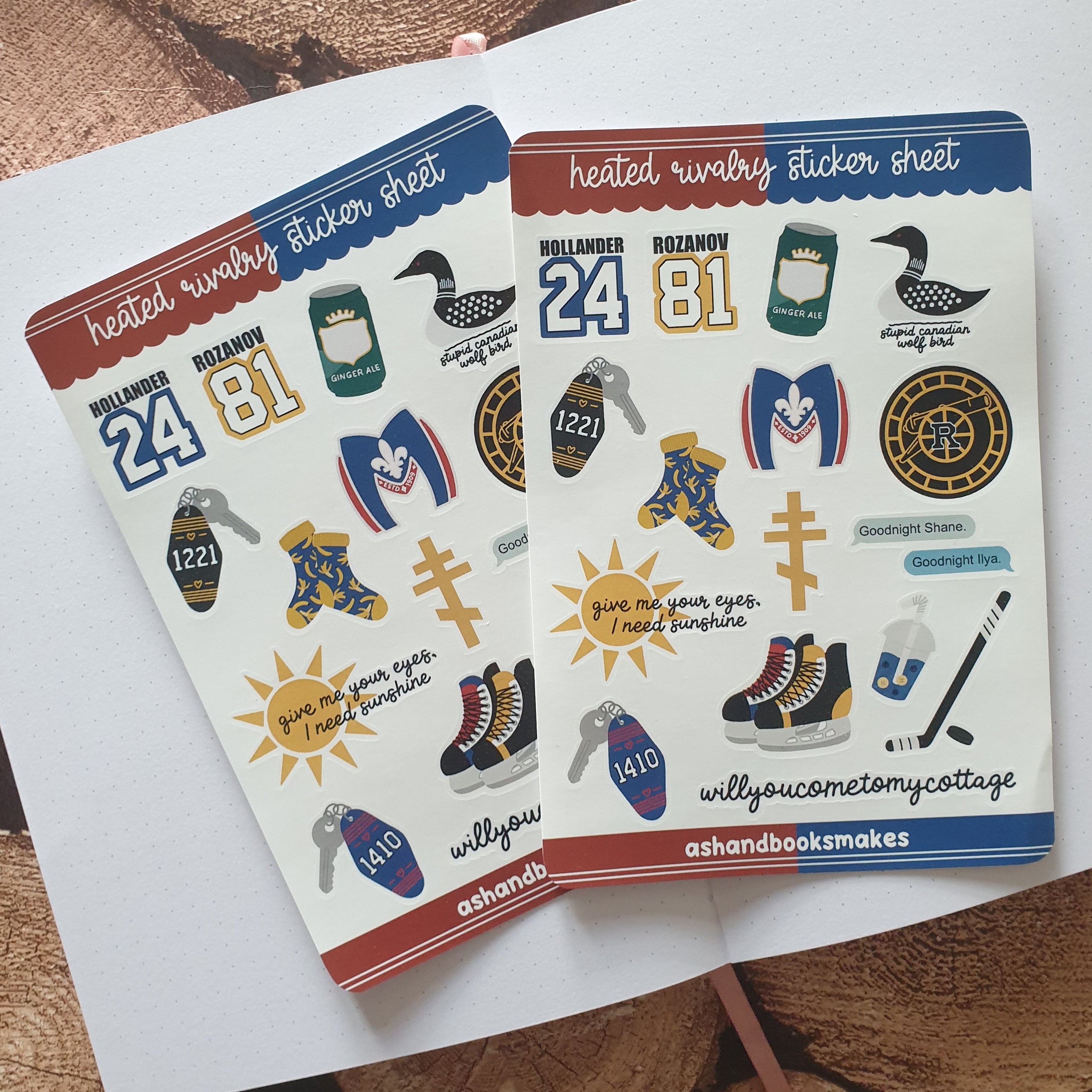 Heated Rivalry Sticker Sheet