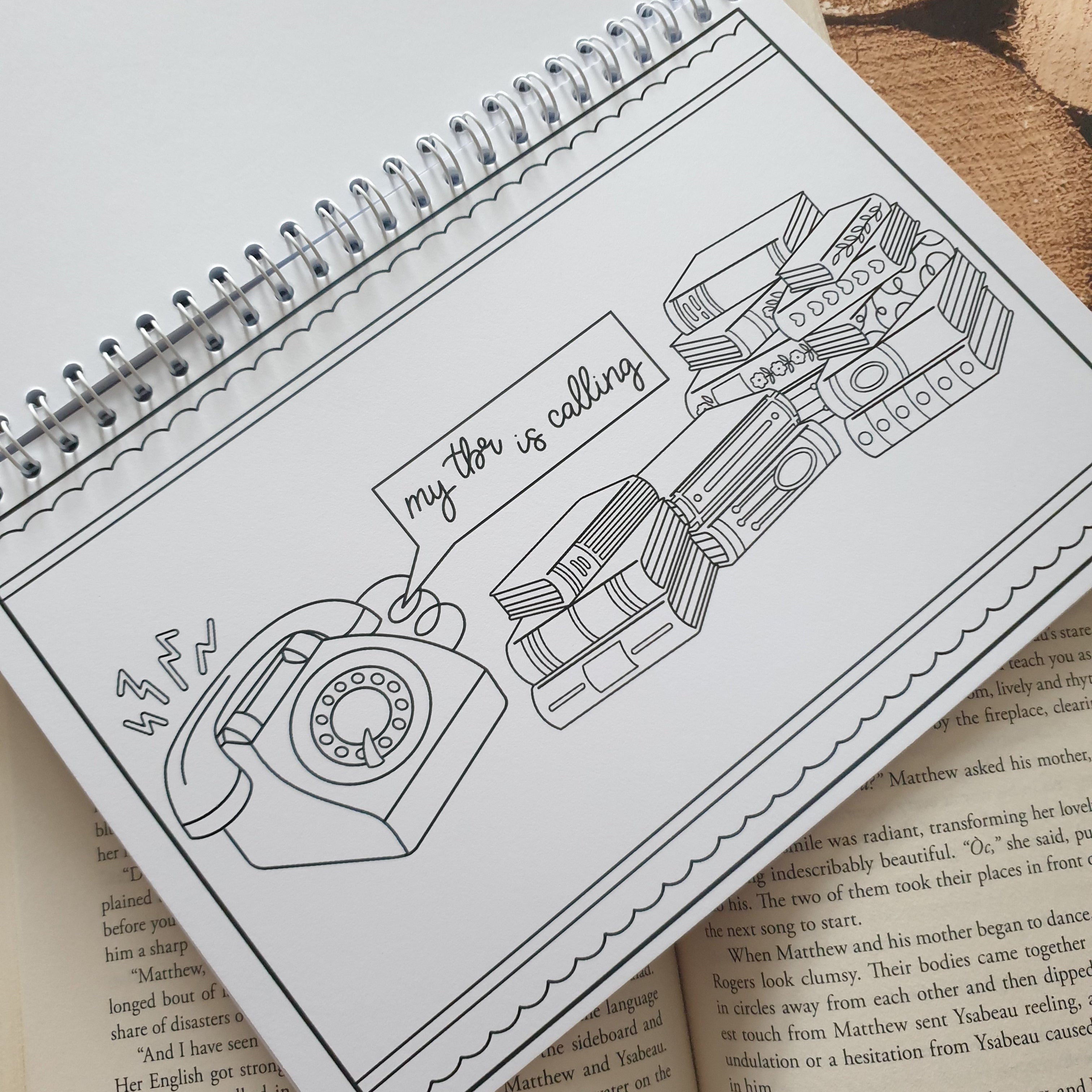 Bibliophile Colouring Book