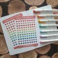 Rainbow Hearts Sticker Sheet