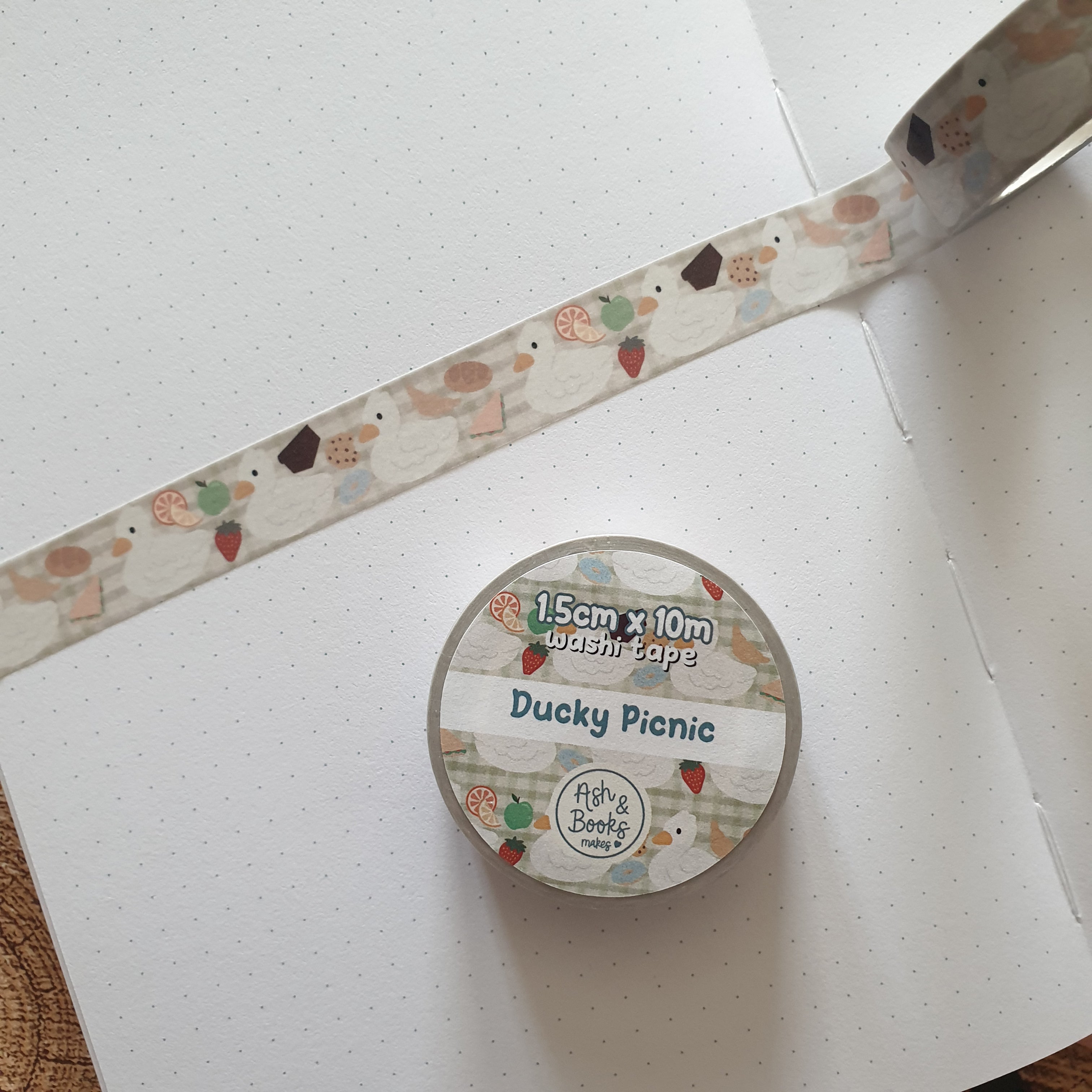 Ducky Picnic 1.5cm x 10m Washi Tape